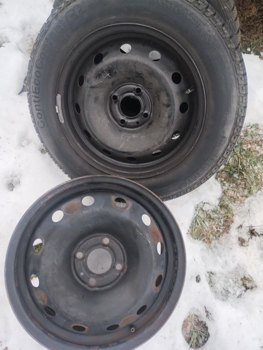 Vand urgent jenti Renault aluminiu cauciuc iarna Hankok jenți tabla