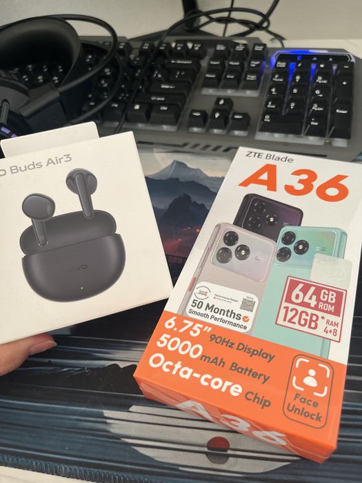 Zte Blade A36 + Vivo Buds Air3