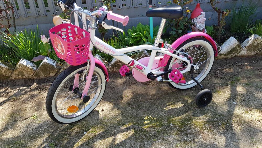 NOUĂ -  Bicicletă fete BTwin Doctogirl 500 16'' (105 - 120 cm)