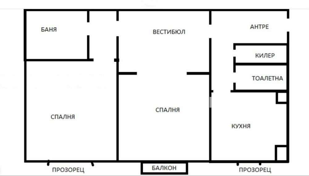 3-стаен в София-Център площ 85