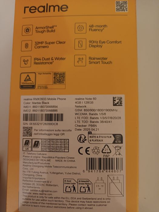 Realme Note 60 с 2 год. гаранция