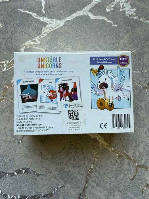 Бордови игри - Unstable unicorns, Monopoly, Jenga, Just one, Трамвай Т