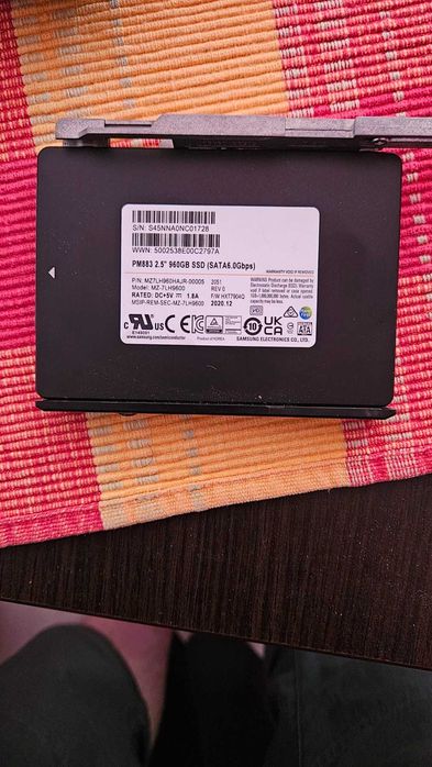SSD pm883 960GB samsung