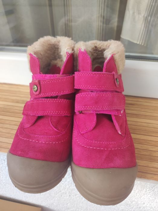 Ghete fetita 26, piele si imblanite, 17-18 cm
