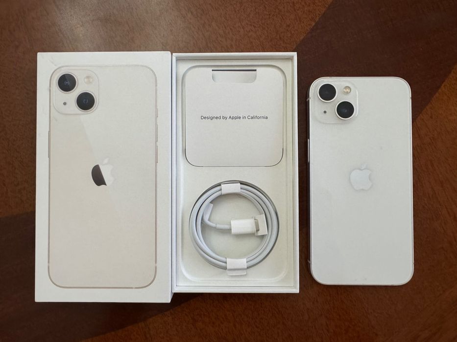 iPhone 13 128GB White — в идеальном состоянии