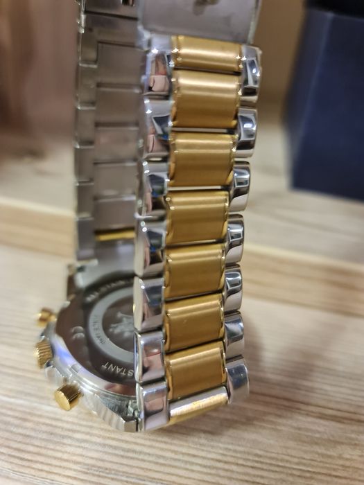 S. Polo Assn., Часовник с иноксова верижка, Сребрист/Златист