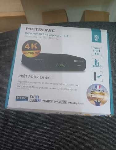 ТВ декодер METRONIC 441701, TNT декодер 4K Ultra HD UHD-S1 с USB порт