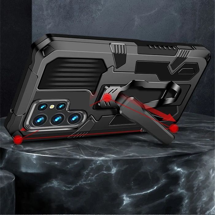Samsung Galaxy S23 Ultra / S23+/ S23 / WARRIOR кейс гръб със стойка