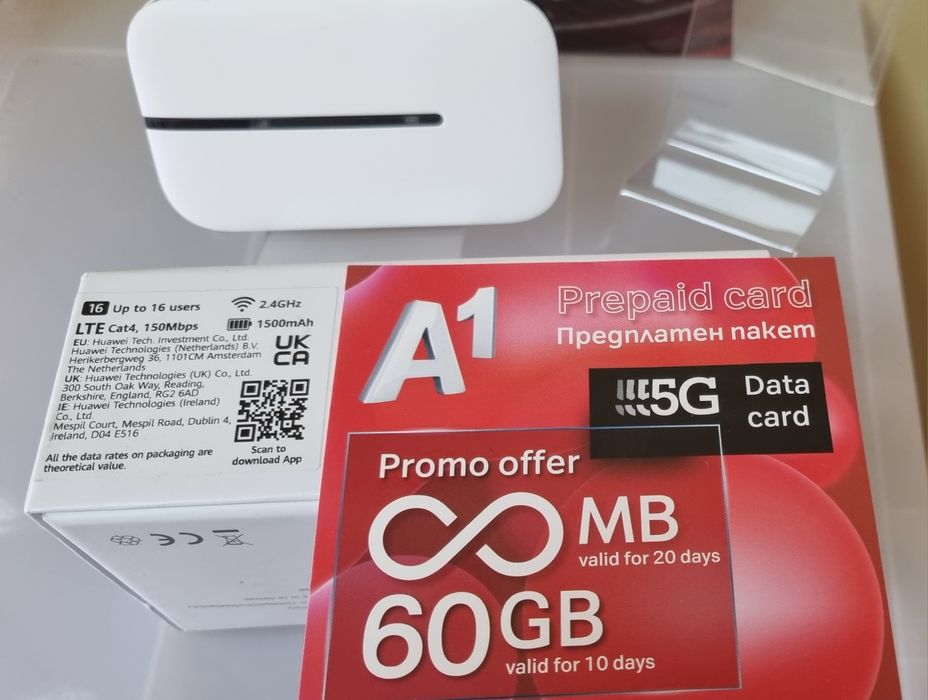Бисквитка Wi-Fi router 4G HUAWEI E5576-320 рутер LTE чисто нов