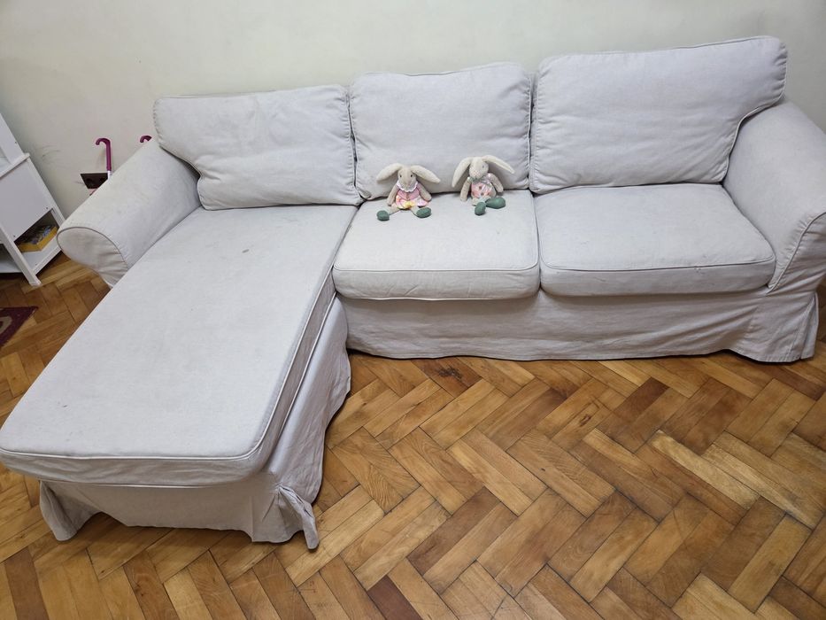 Canapea Ektorp Ikea - 3 locuri cu sezlong