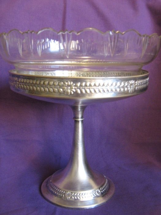 Fructieră din alamă argintată - Ada Kaleh