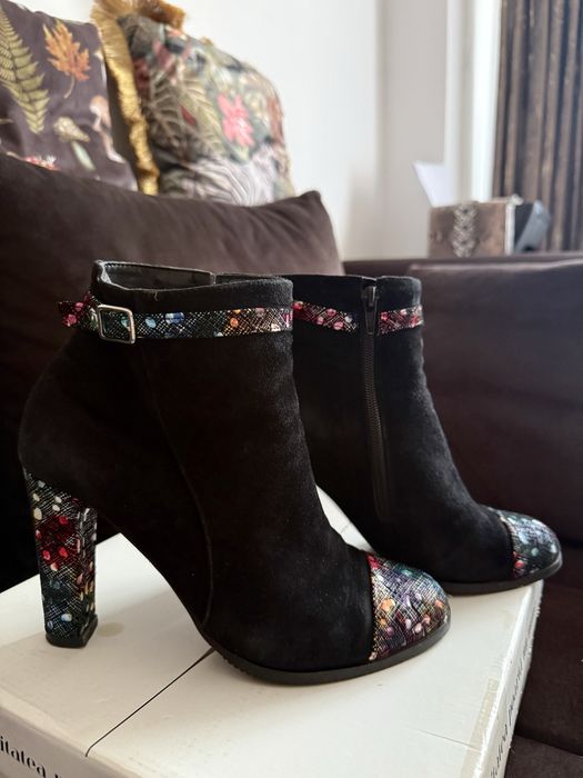 Botine din piele întoarsă - super comode