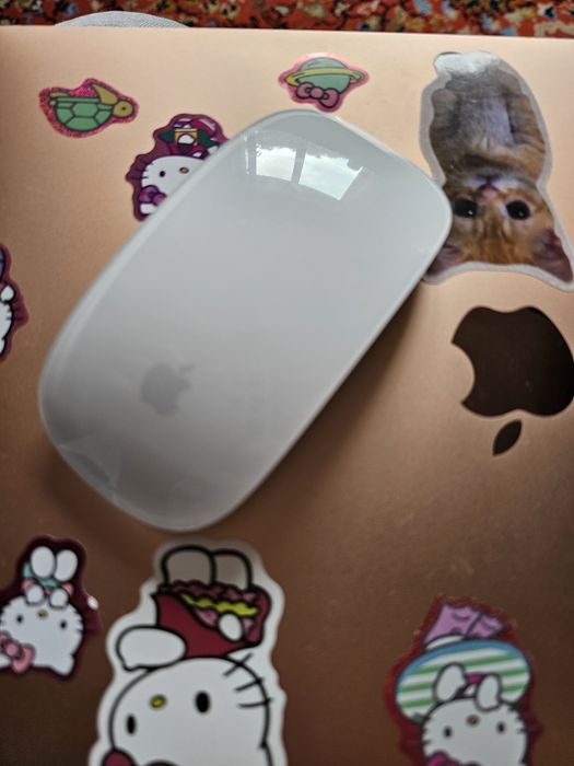 MacBook Air M1 roz si Magic Mouse 2
