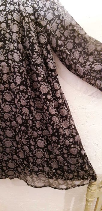 Rochie ocazii voal Georgette bicolora