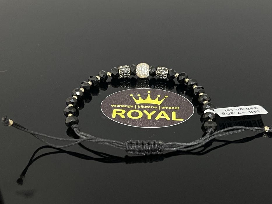 Bijuteria Royal CB: Bratara cu snur aur 14k 7,30gr