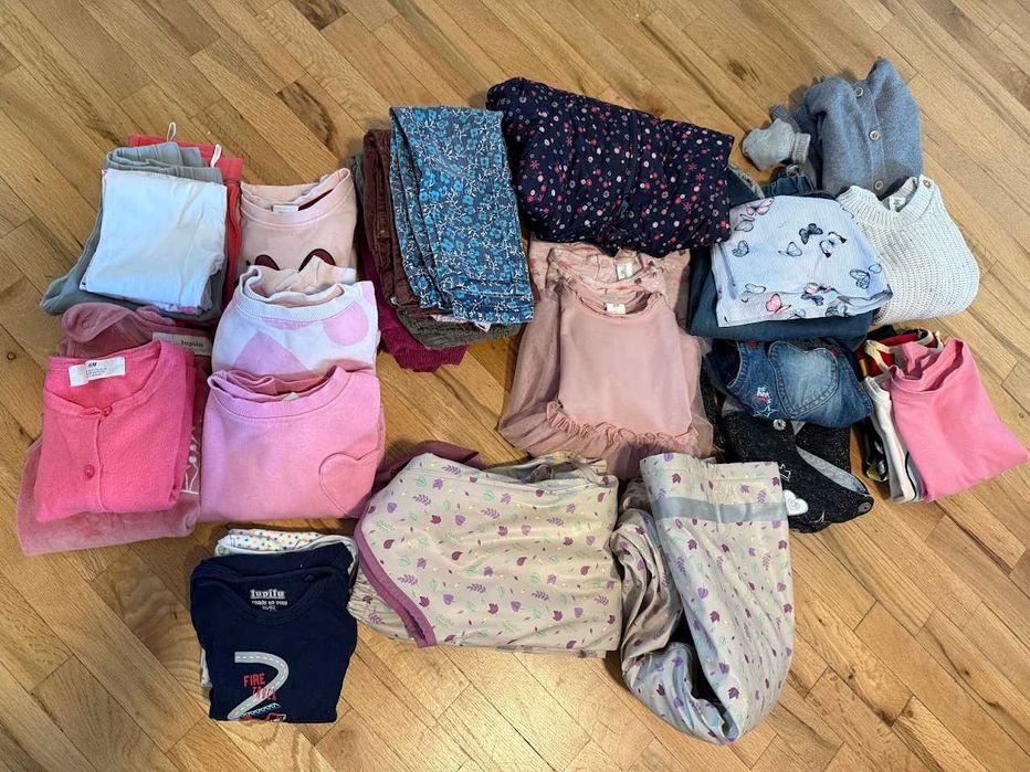 Лот дрехи за момиче есен/зима 86/92 - 30 части (3.30 лв. на дрешка)