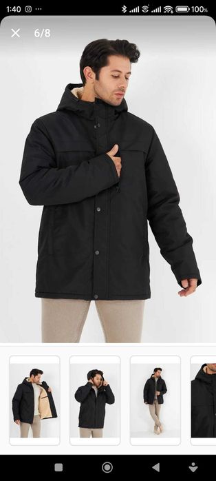 Jacheta de iarna cu gluga detasabila