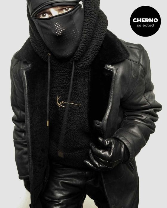 Мъжко кожено палто / кожух LAGERFELD Men’s Shearling Coat – XXL•XXXL