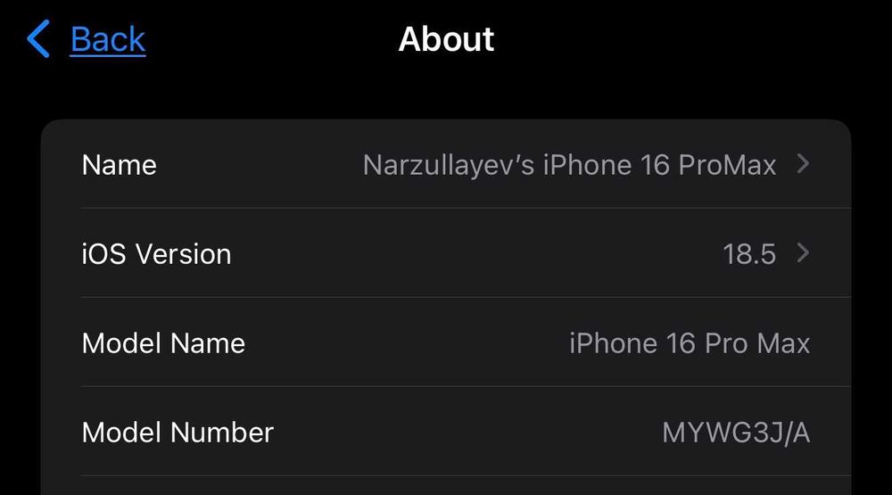 iPhone 16 Pro Max - Original - 100%