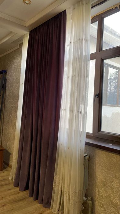 Шторы и тюль комплект