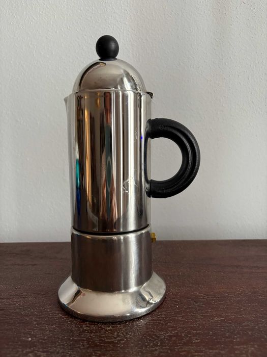 Cafetieră moka 6 cești VEV Vigano inox – inducție, design italian stil anii ’70