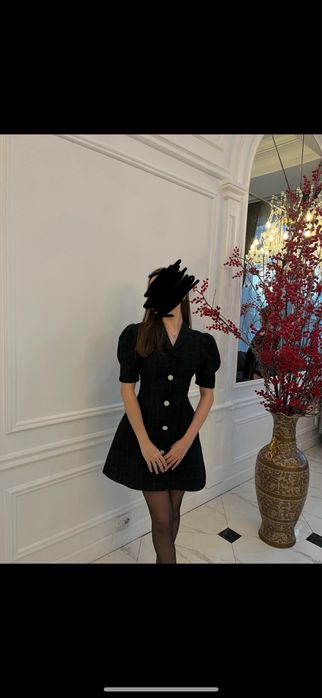 Черное вечерние платье