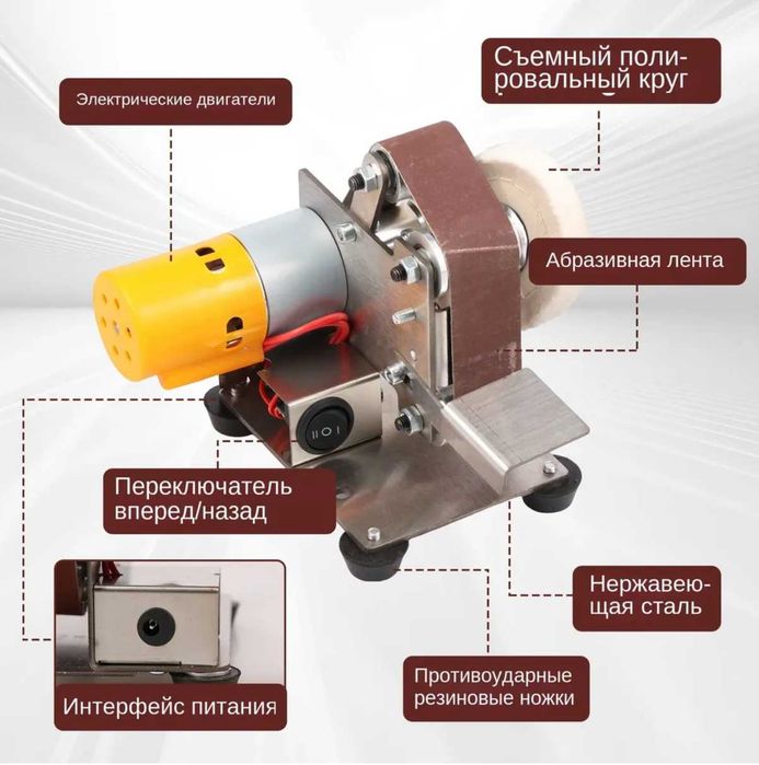 Мини гриндер ленточный