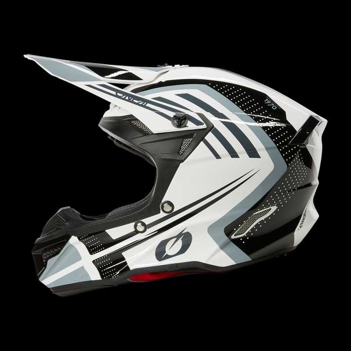 Мотокрос каска 5SERIES POLYACRYLITE SPIKE White/Black V.25