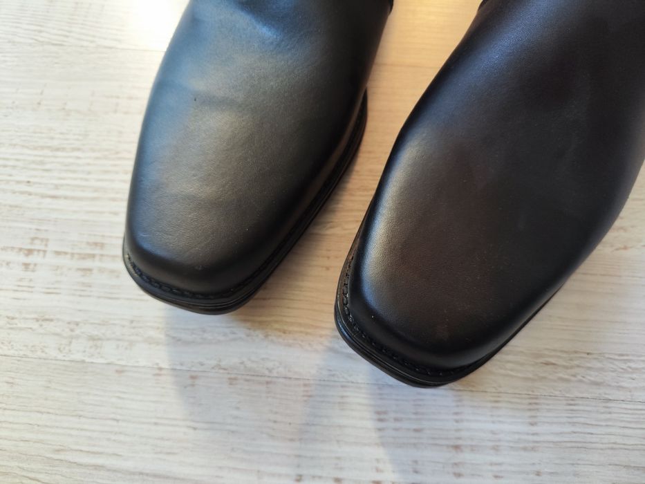 Мъжки кожени боти от естествена кожа 47 номер