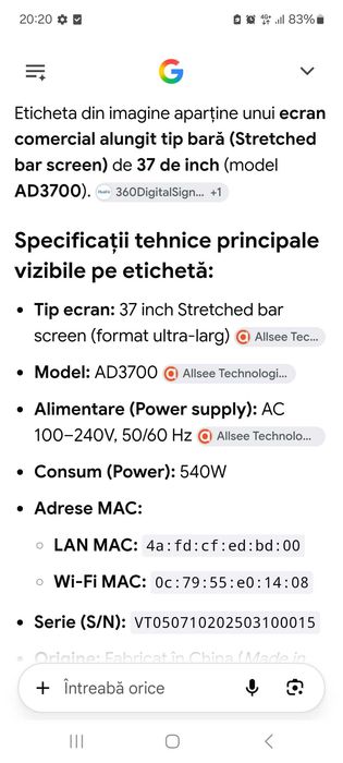 Ecran led publicitar