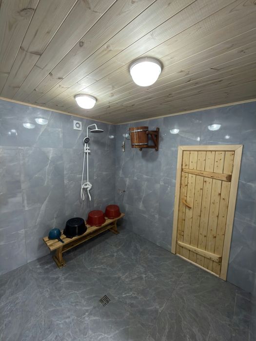 Сауна на дровах,веники караоке