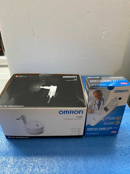 Aparat aerosoli OMRON C28 Plus + Termometru  OMRON Gentle Temp GT522
