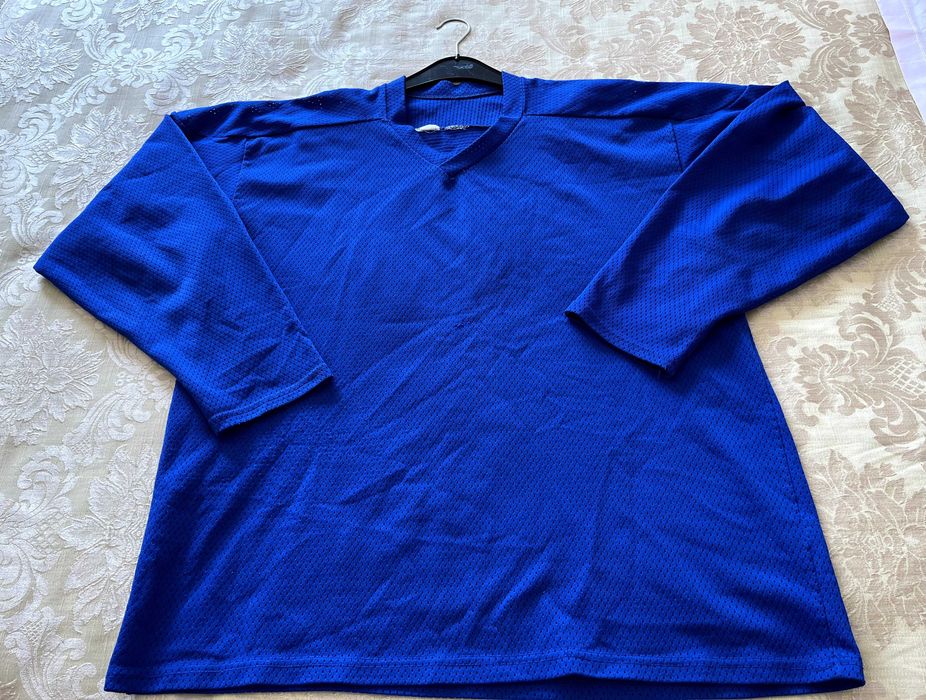 Tricou Antrenament Hochei Senior Mărimea XL – Albastru, Blank