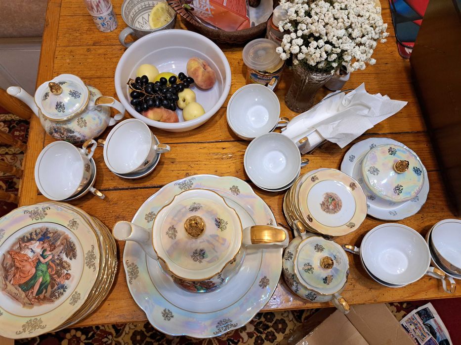 Сервиз "Madonna" 12 персон, перламутр, Германия, "Kahla", новое