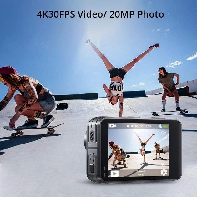 AKASO Brave 7 LE екшън камера 4K30FPS 20MP WiFi със сензорен екран