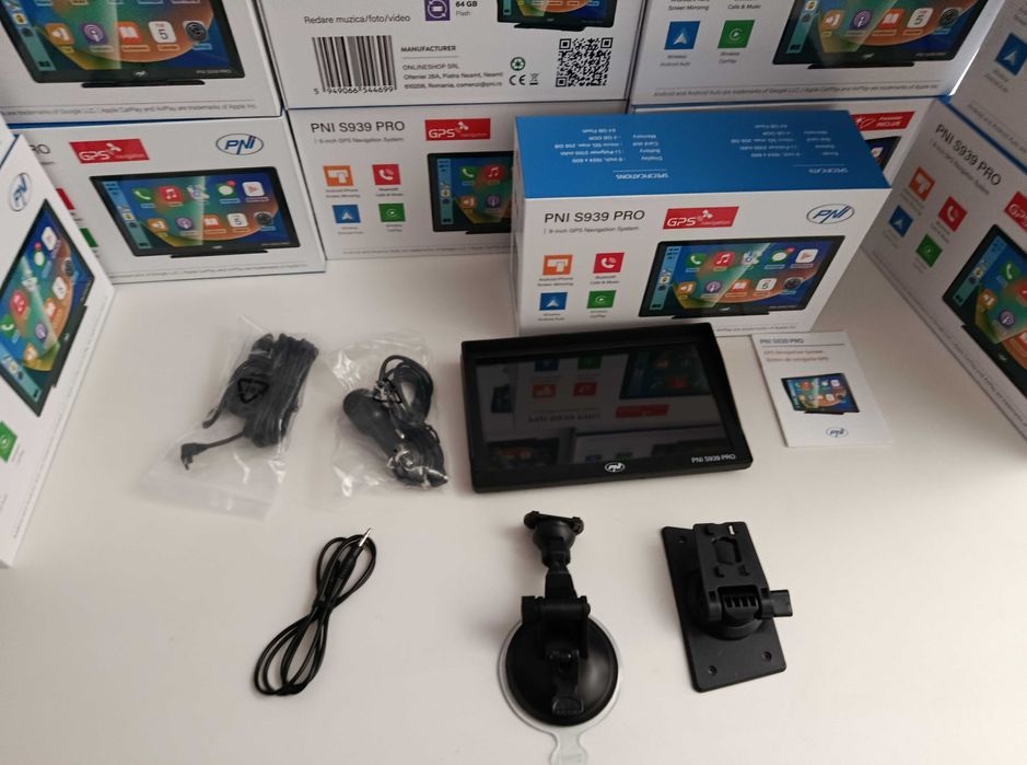 Sistem navigatie GPS-PNI S939 PRO- GPS TANC -ecran 9 inch+android 13- gatadedrum