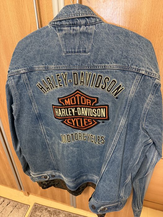 Jachetă denim moto Harley Davidson..