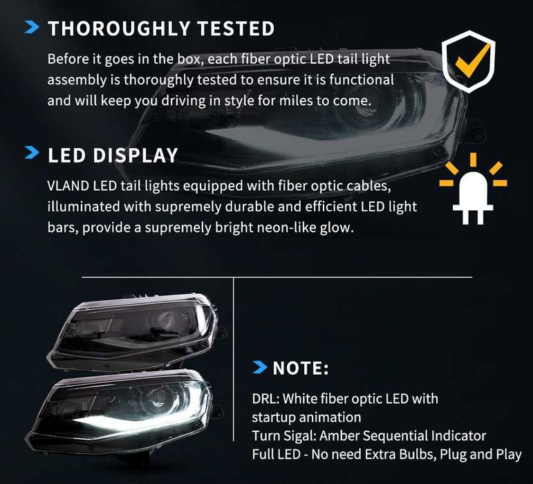 LED фарове Chevrolet Camaro 2016-2018