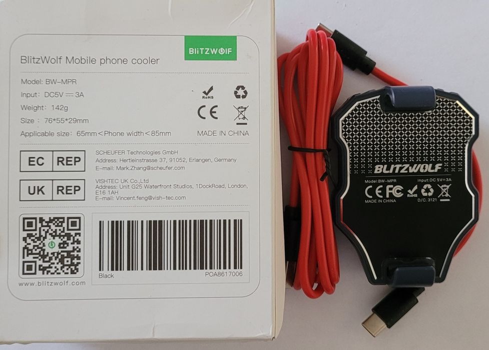 Ventilator Mobile Phone Radiator BlitzWolf BW-MPR