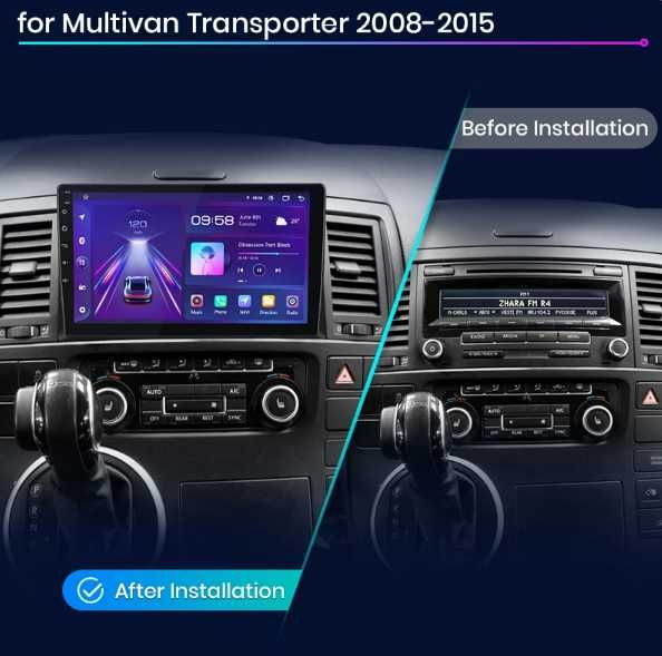 Navigatie Android   VW T5 Multivan  CARPLAY + Camera Marsarier