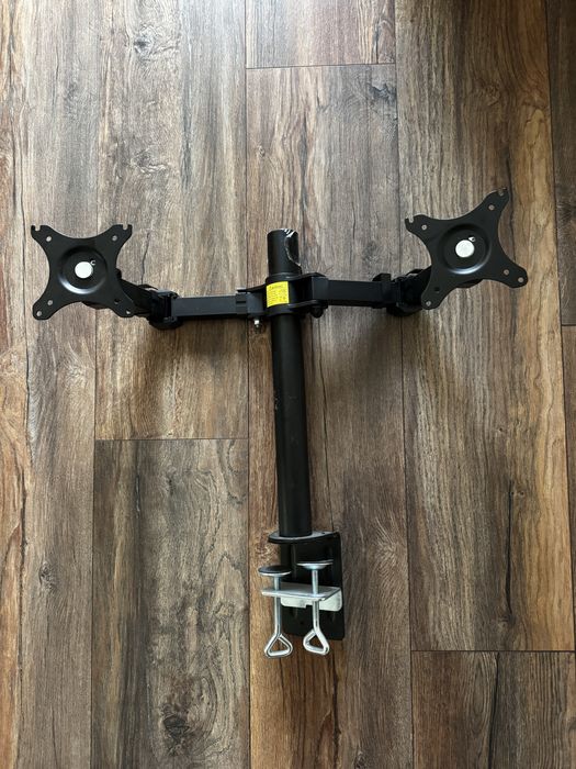 Стойка за бюро FULLMOTION Hama, за 2 монитора, 2 рамена (до 27")