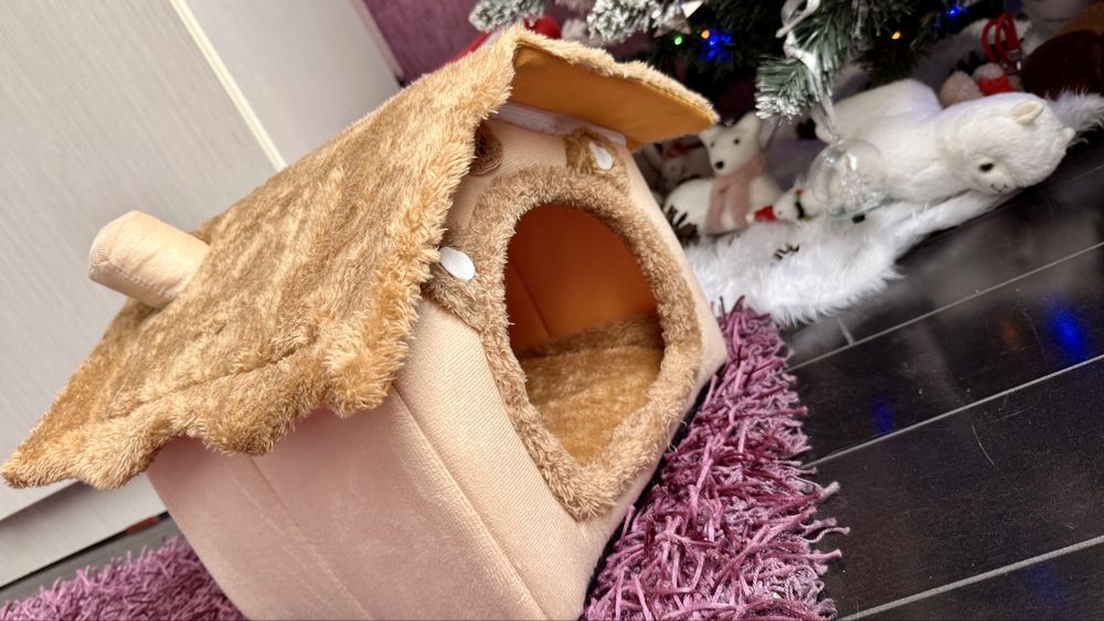 Casuta de interior, culcus pentru pisicute si caini talei mica