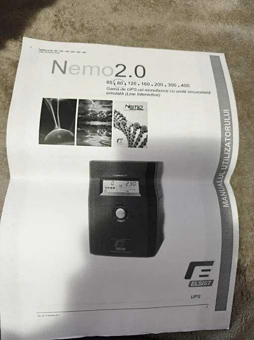 Elsist UPS Nemo 2.0, nou