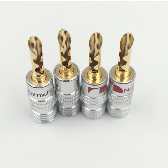 Nakamichi банан щекери за тонколини Hi-Fi Hi-End позлатени