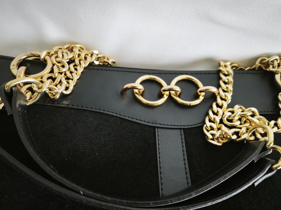 Голяма чанта от естествена кожа