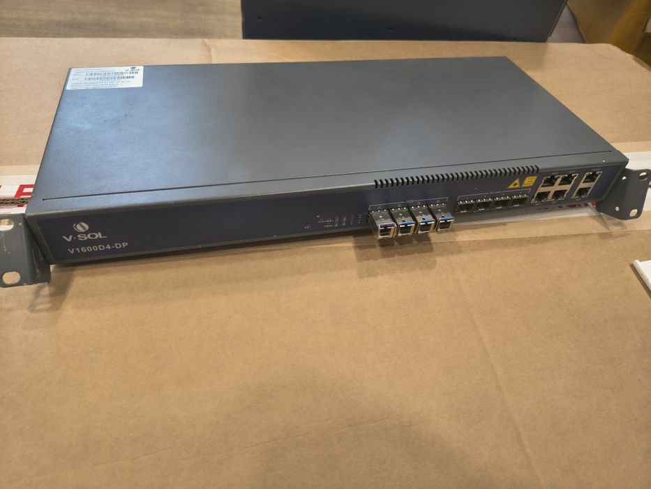 OLT V-SOL V1600D4-DP + 4 module EPON OLT PX20++ – set complet