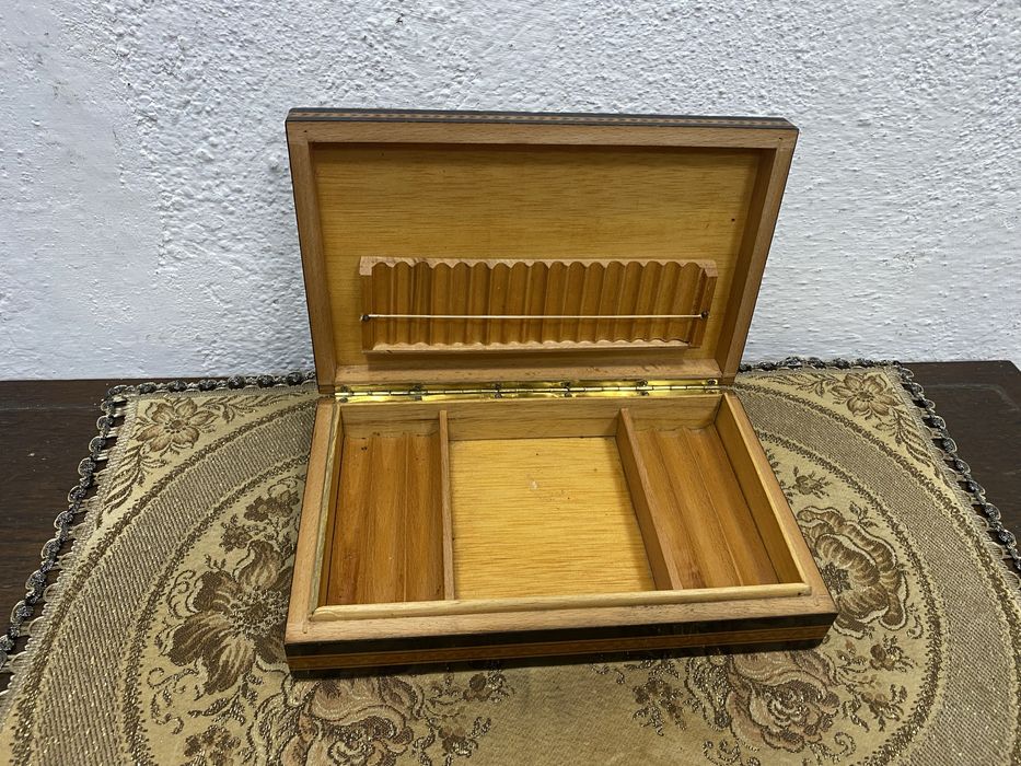 Винтидж кутия за пури и цигари интарзия Италия Sorrento 1950-те