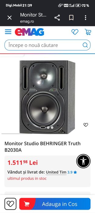 Monitoare Studio BEHRINGER Truth B2030A