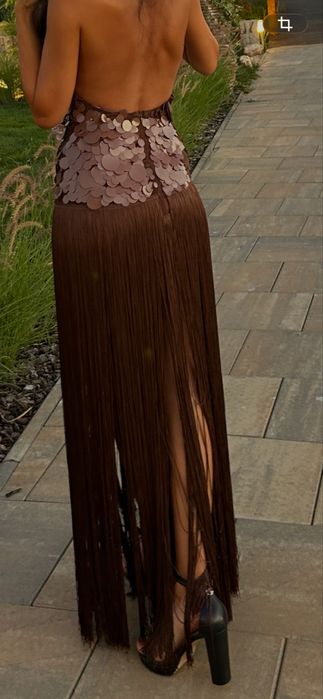 Rochie Maro cu franjuri