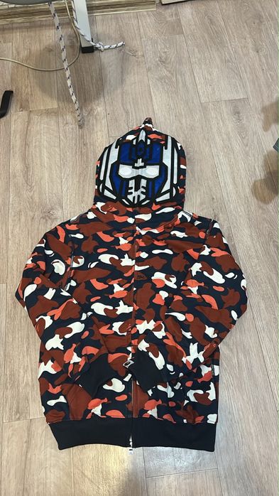 Кофта бейп фулзип  коллаборация трансформерA bathing ape transformers